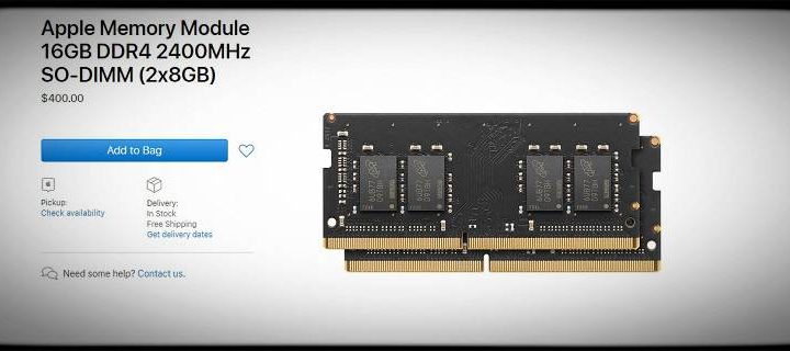 Apple still sells RAM for its space-marking PCs