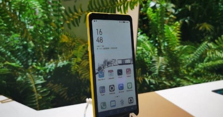 The world's first smartphone with a color display on electronic ink