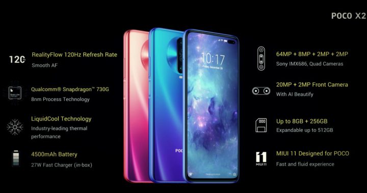 The new national flagship Poco X2 introduced