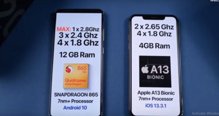 Speed Comparison: Samsung S20 Ultra and iPhone 11 Pro Max : 12 vs 4 GB of RAM