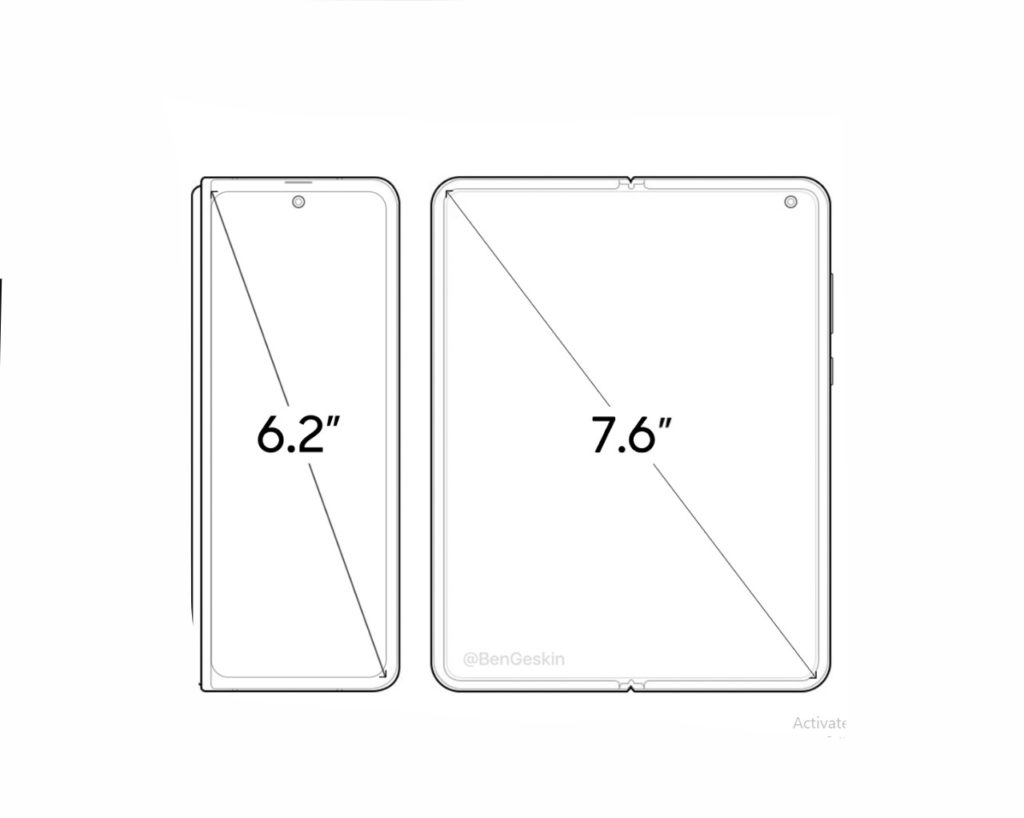 samsung galaxy fold 2 screen size