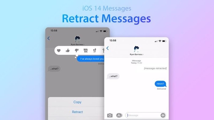 IOS 14 message function img