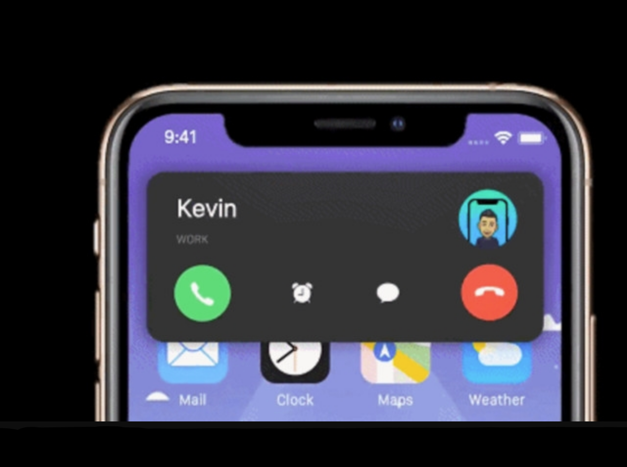 IOS 14 pop up call feature