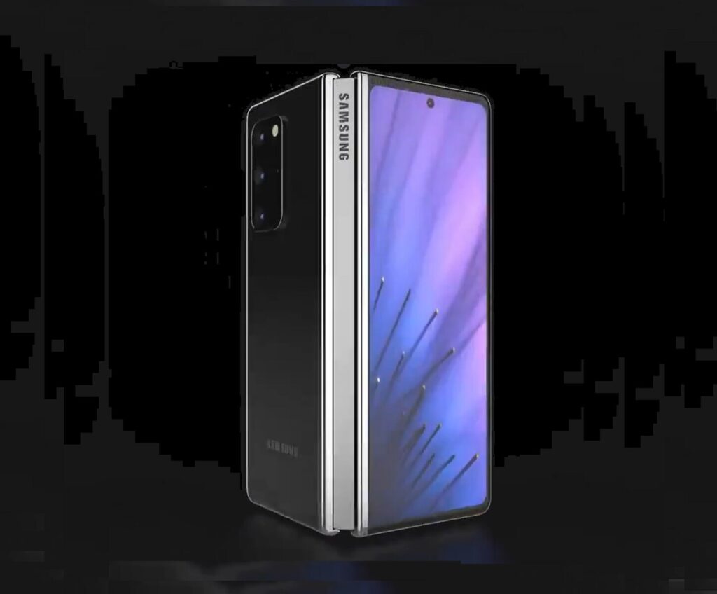 Samsung Galaxy Z Fold 2 5G on large official renders