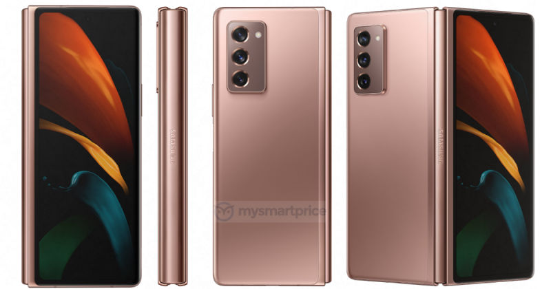 Samsung Galaxy Z Fold 2 5G on large official renders
