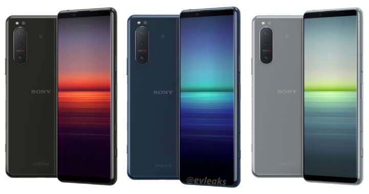 Sony Xperia 5 II: Official render images now in all three colors